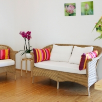 Wartebereich bei der Physiotherapie Brigant in Calw-Stammheim