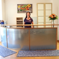 Empfang bei der Physiotherapie Brigant in Calw-Stammheim